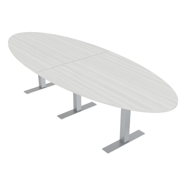 45 in W, 120 in L, 29 in H, Engineered Wood Top, White